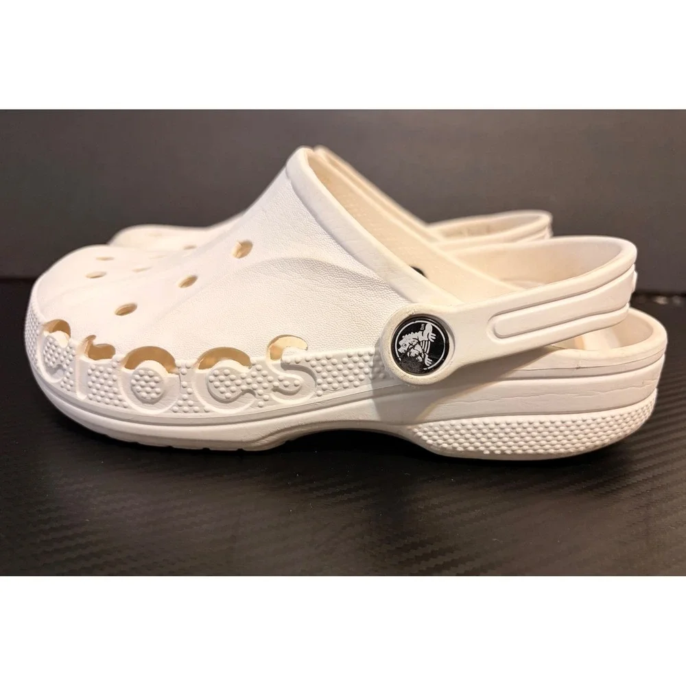Crocs Kids Clog White Size J2 Girls